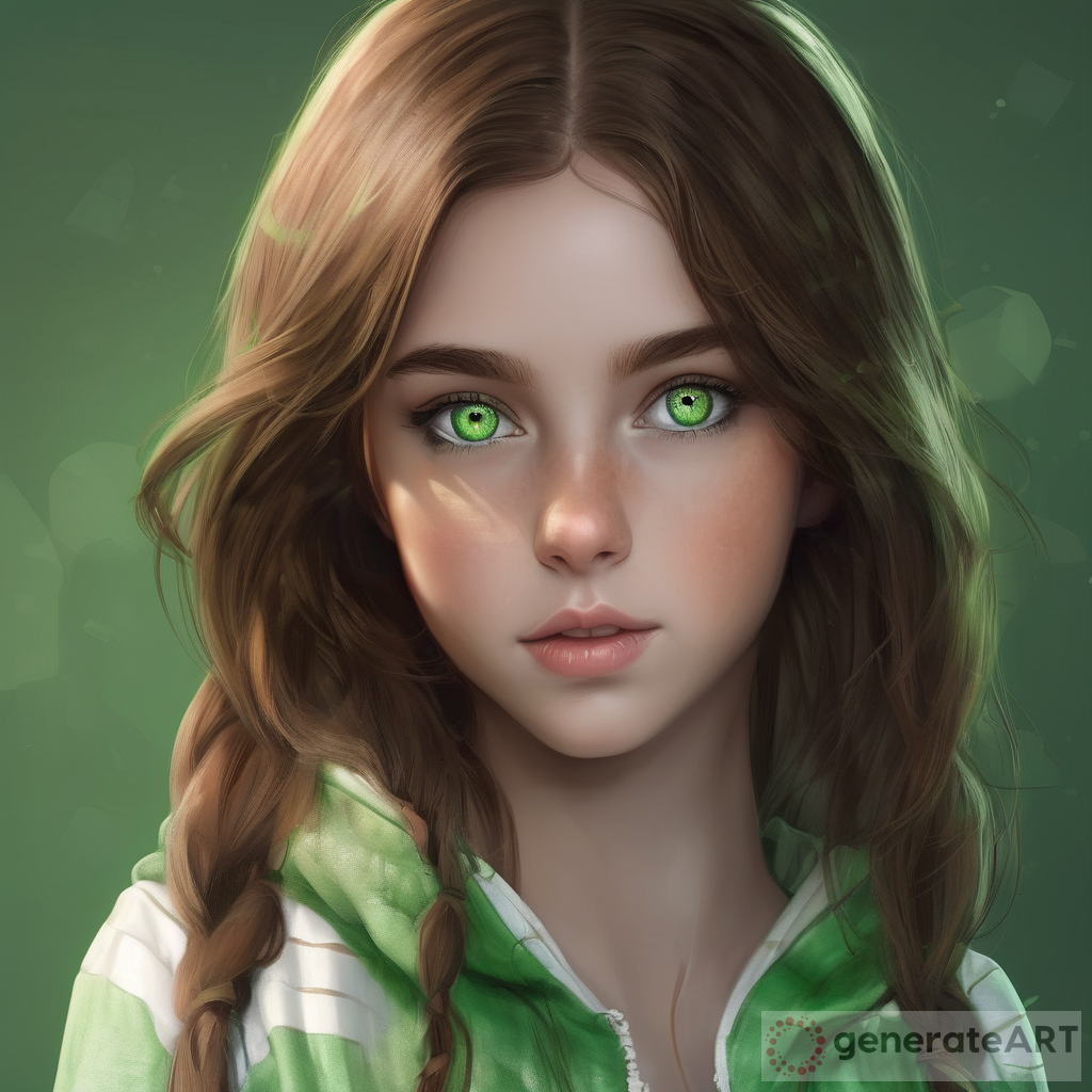 Brown Hair & Green Eyes: A Captivating Portrait