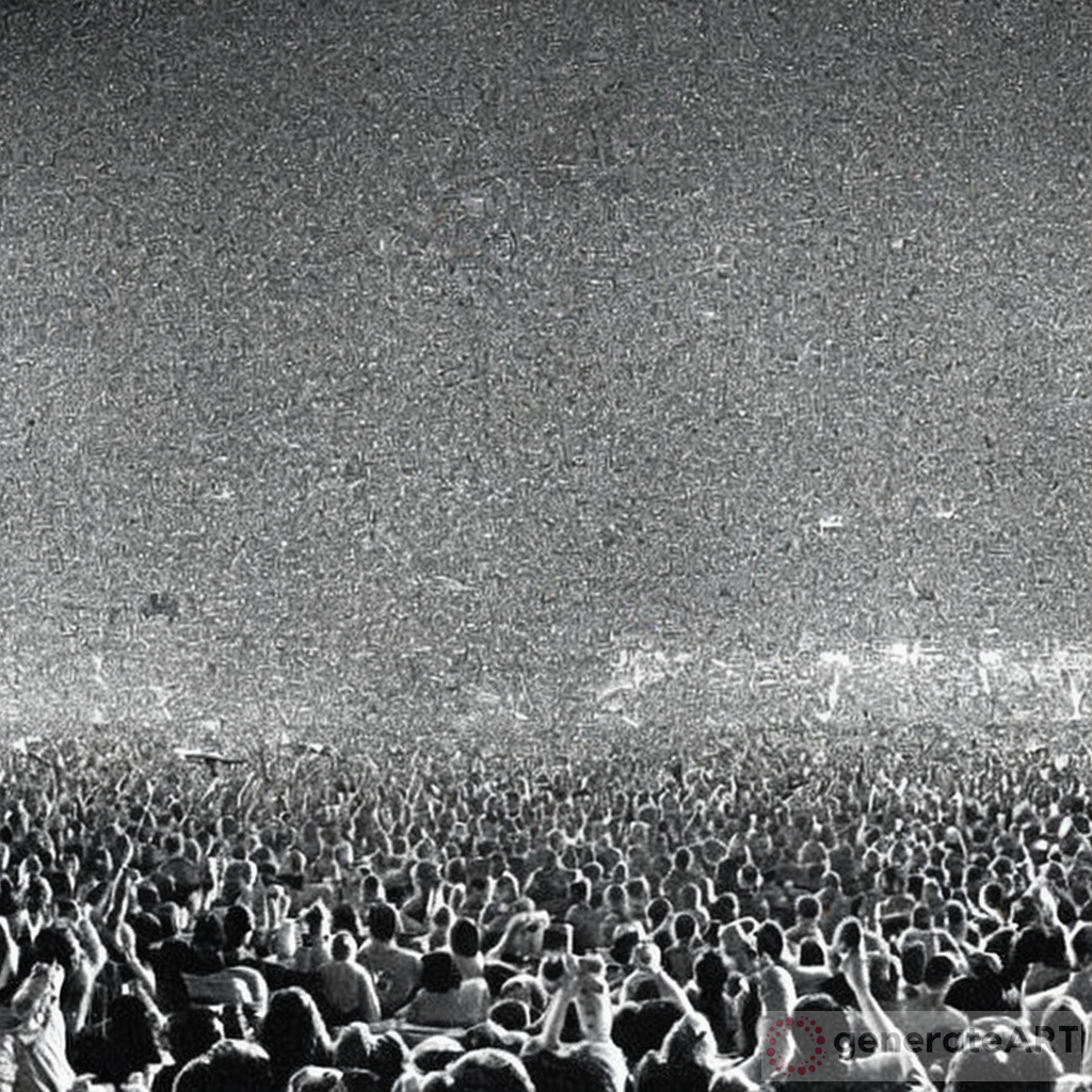 Freddie Mercury at Wembley: Concert Lighting Spotlight Panorama