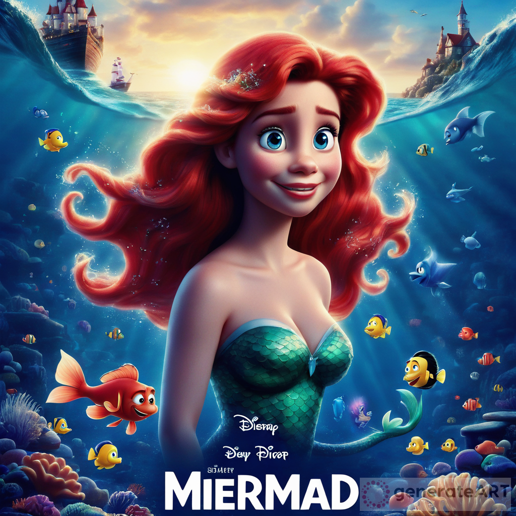 Stunning Little Mermaid Pixar Poster
