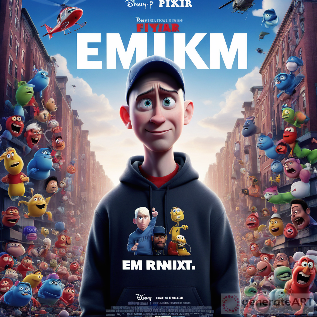 Eminem Pixar Movie Poster