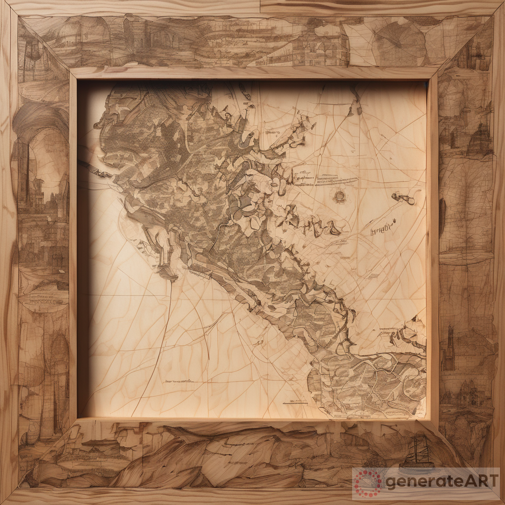 Crafting Cartographic Fusion: Woodworking Artistry
