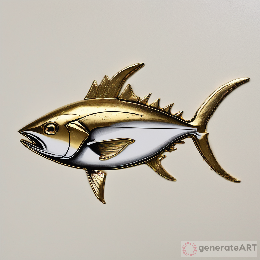 Majestic Tuna: Gold Leaf Artistry