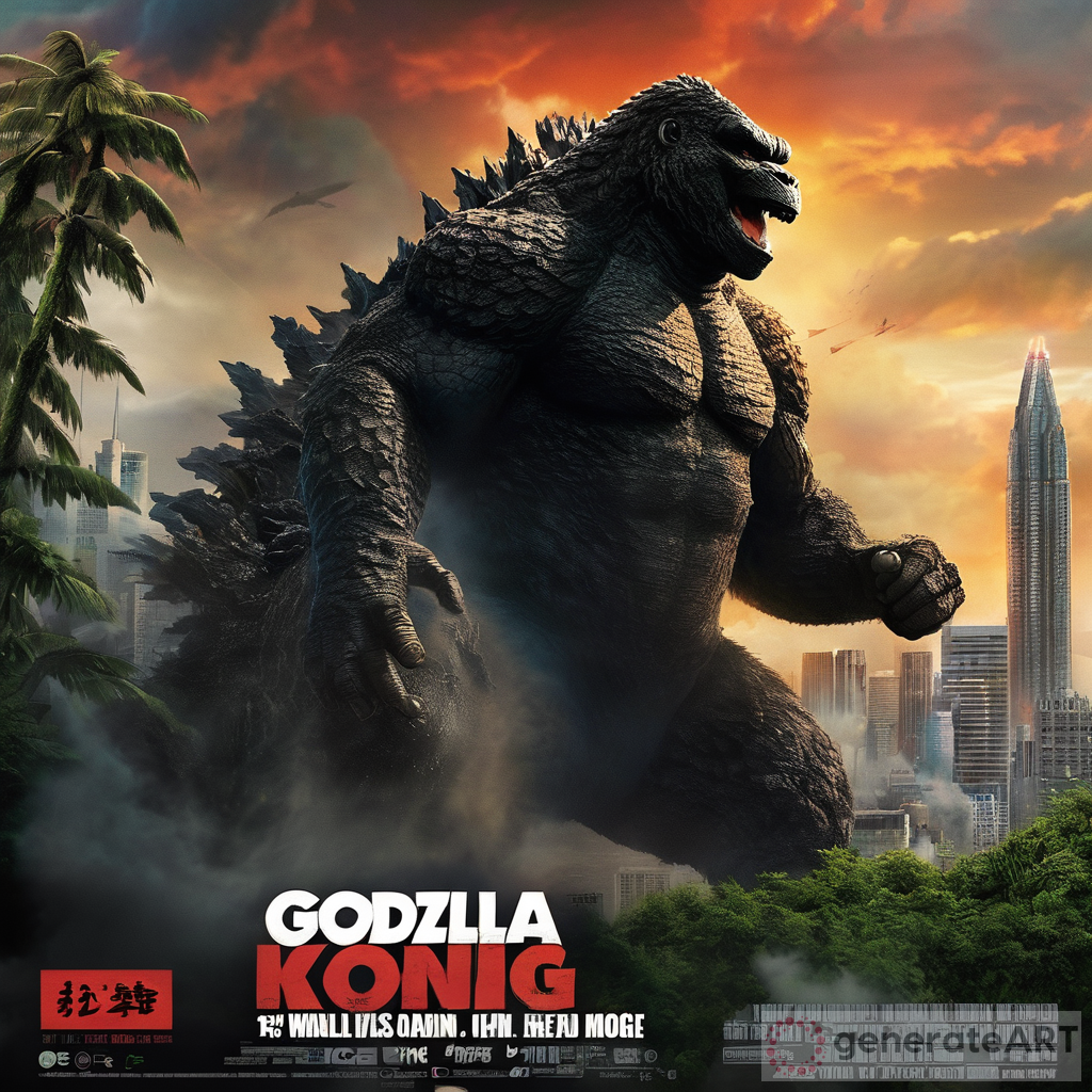 Godzilla vs Kong Poster Battle