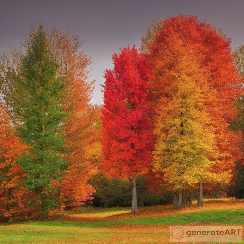 Exploring Colorful Autumn Trees