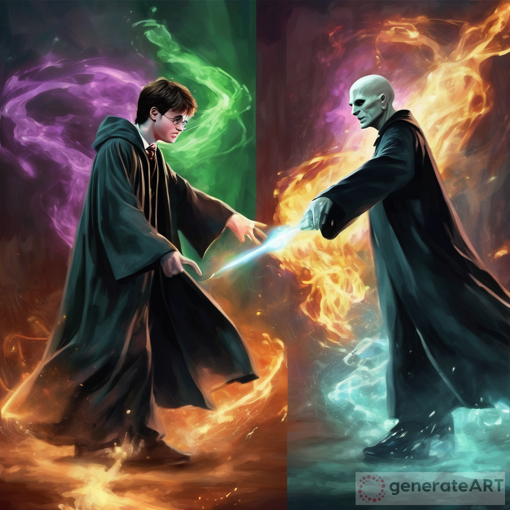 Harry vs Voldemort AI Art Battle