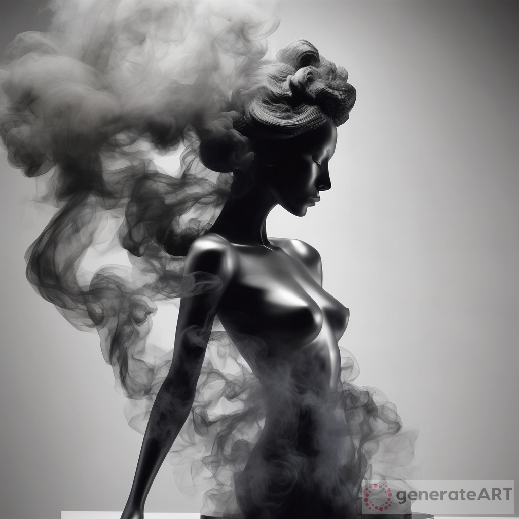 Capturing Femininity: Smoke Sculpture of Woman