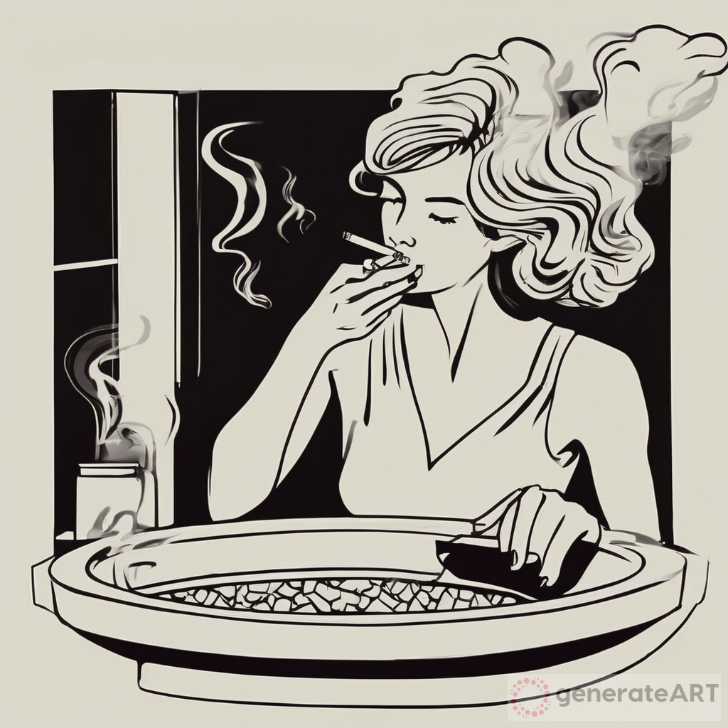 Ephemeral Smoke Art: The Fleeting Woman on Ashtray