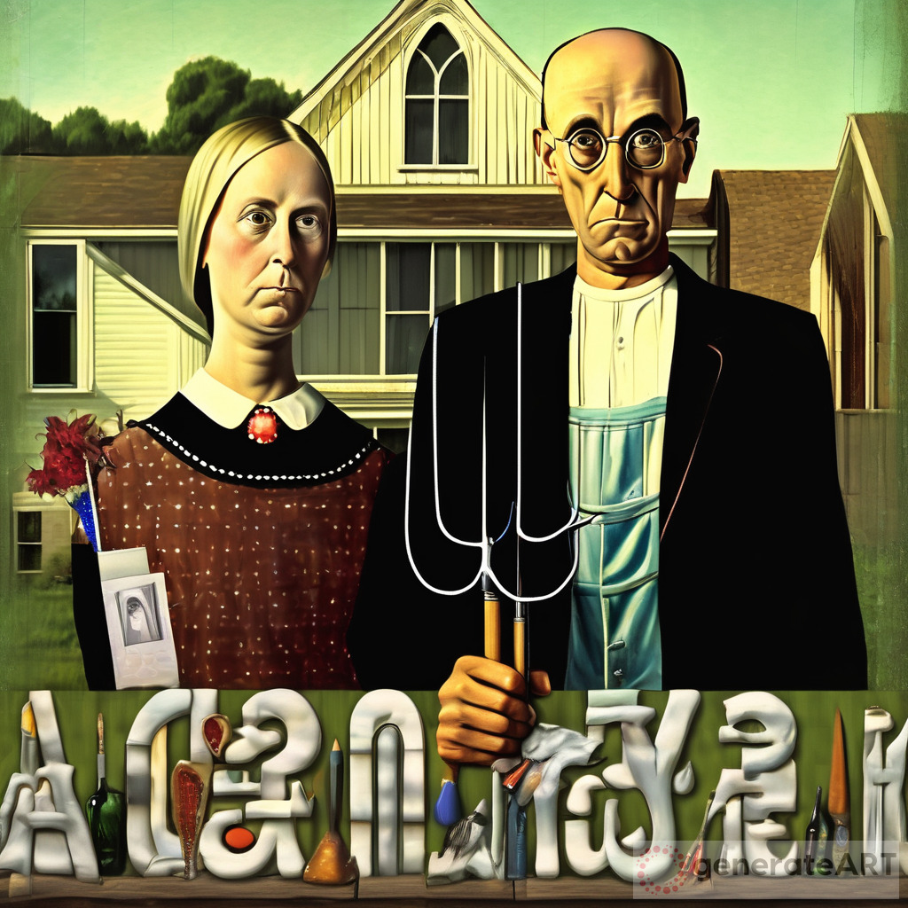 American Art and AI: Reimagining American Gothic