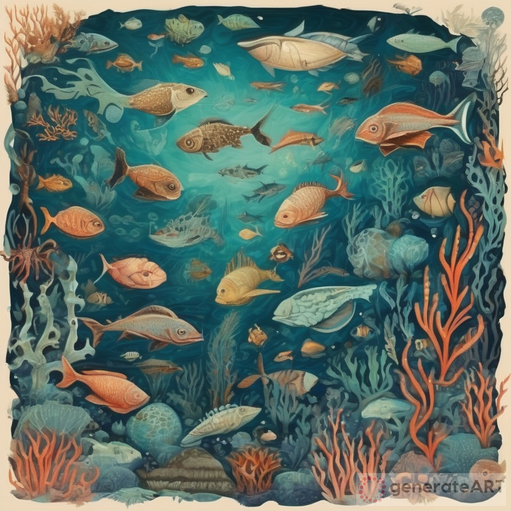 Enigmatic Aquatic Life: Wild Life Art Work