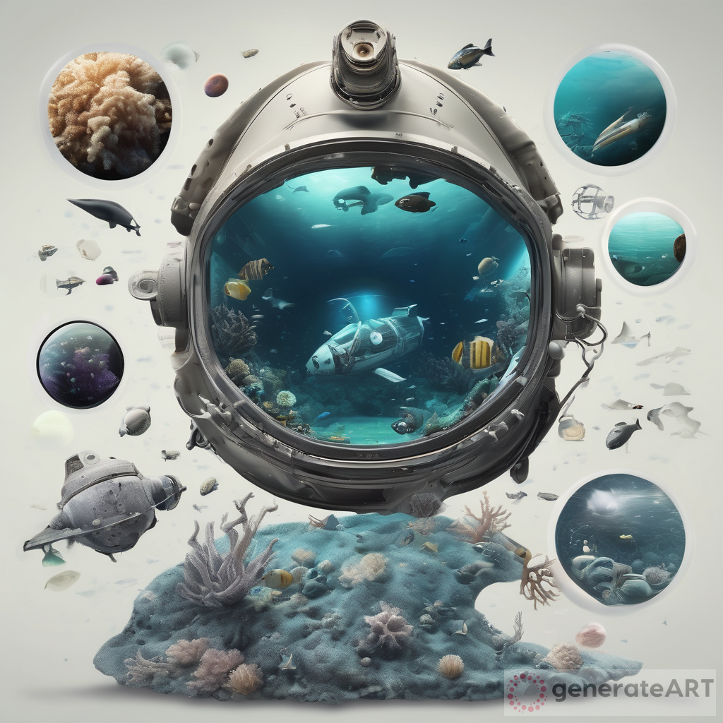 Outer Space Underwater Exploration Image