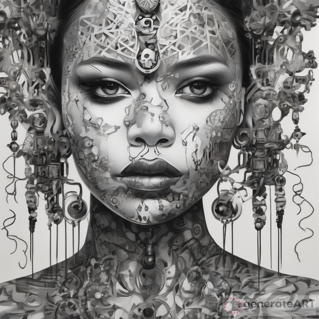 Exploring Cultural Expressions in Piercing Ai's Artwork