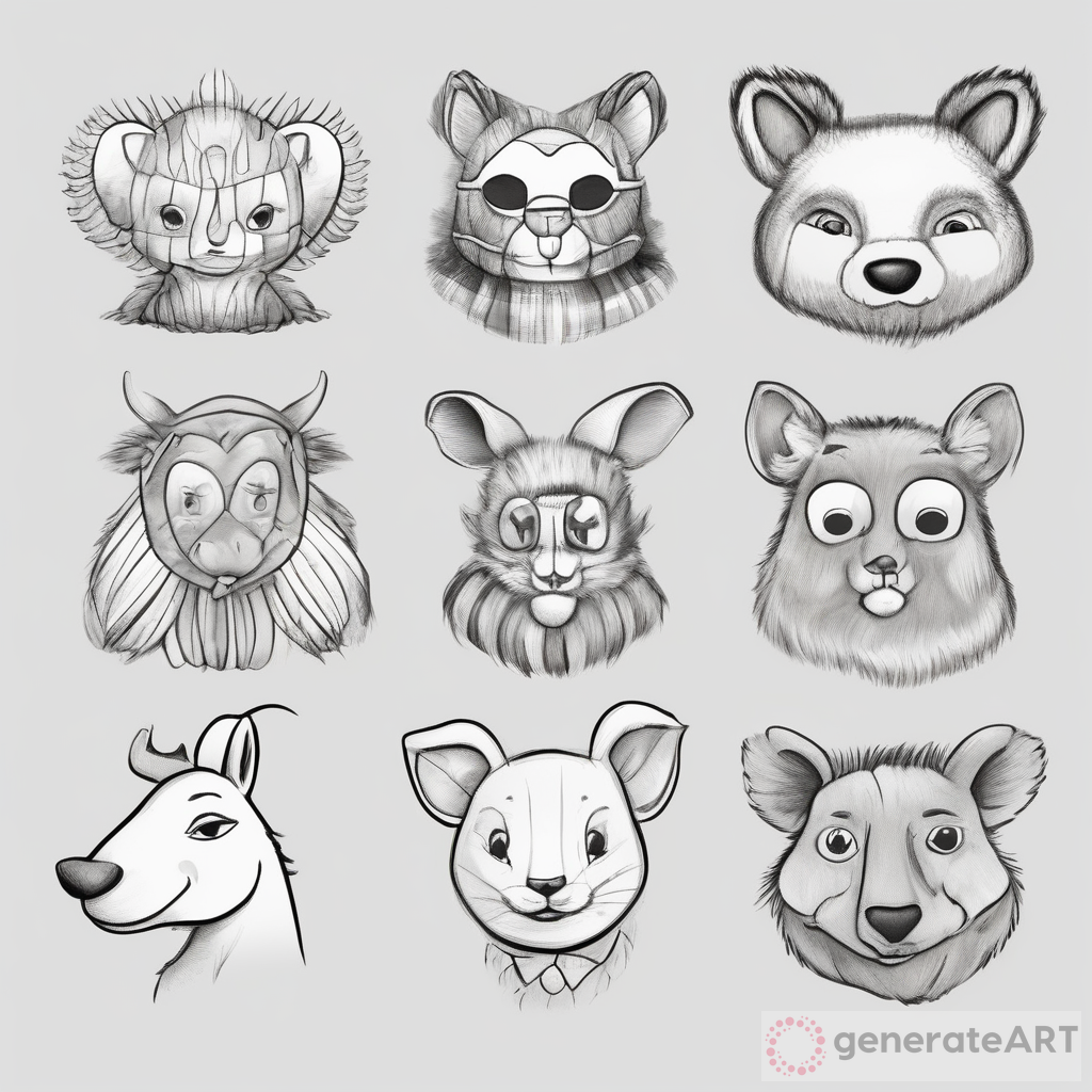 Favorite Animals Character Design