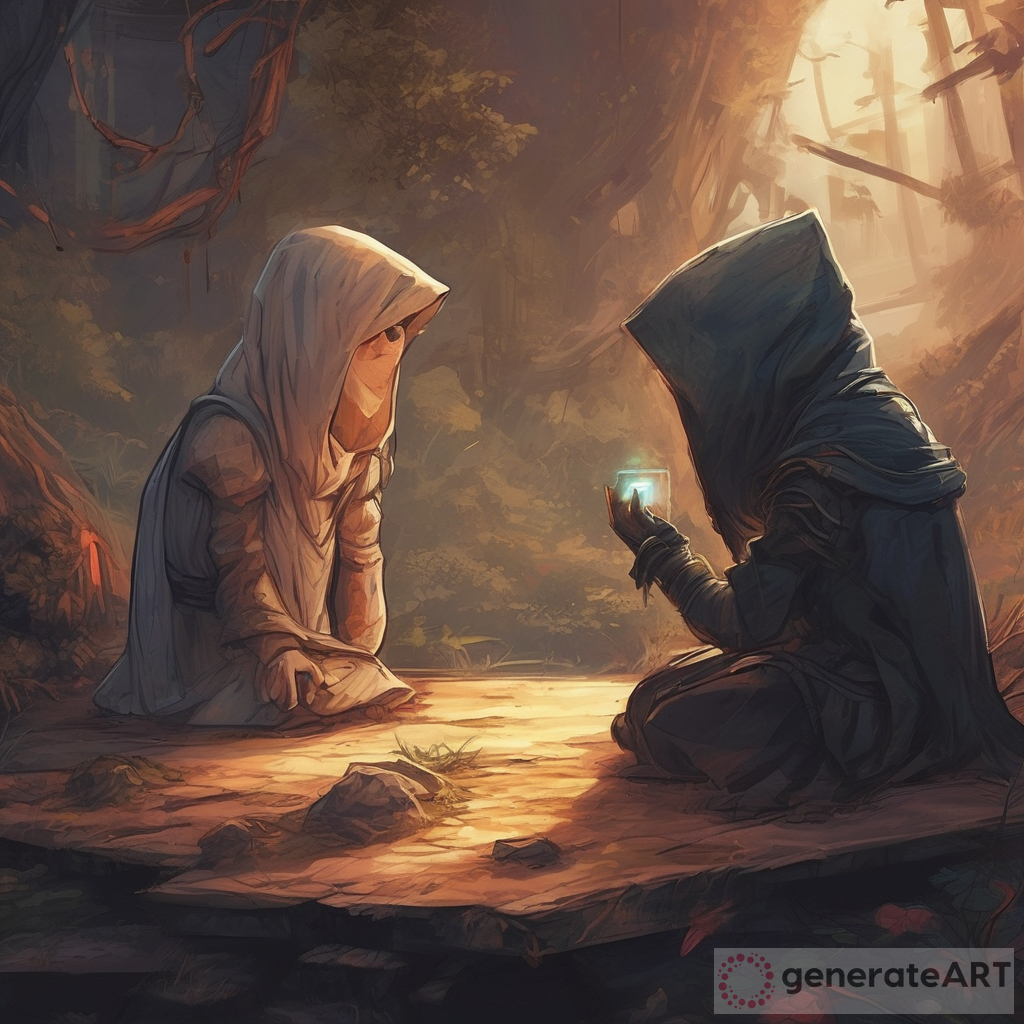 Mysterious Encounter Artwork in Forest