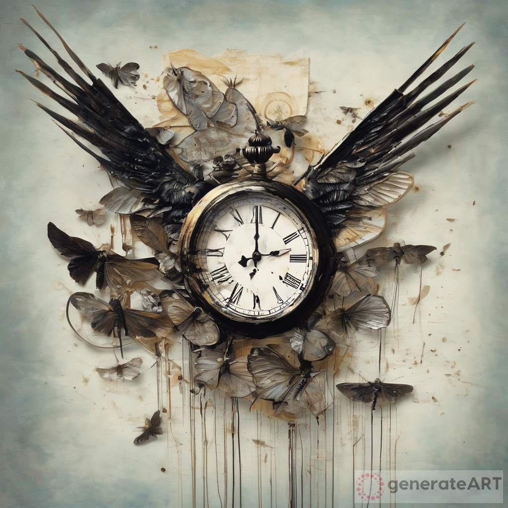Time Flies Art Piece - Cherish Every Moment
