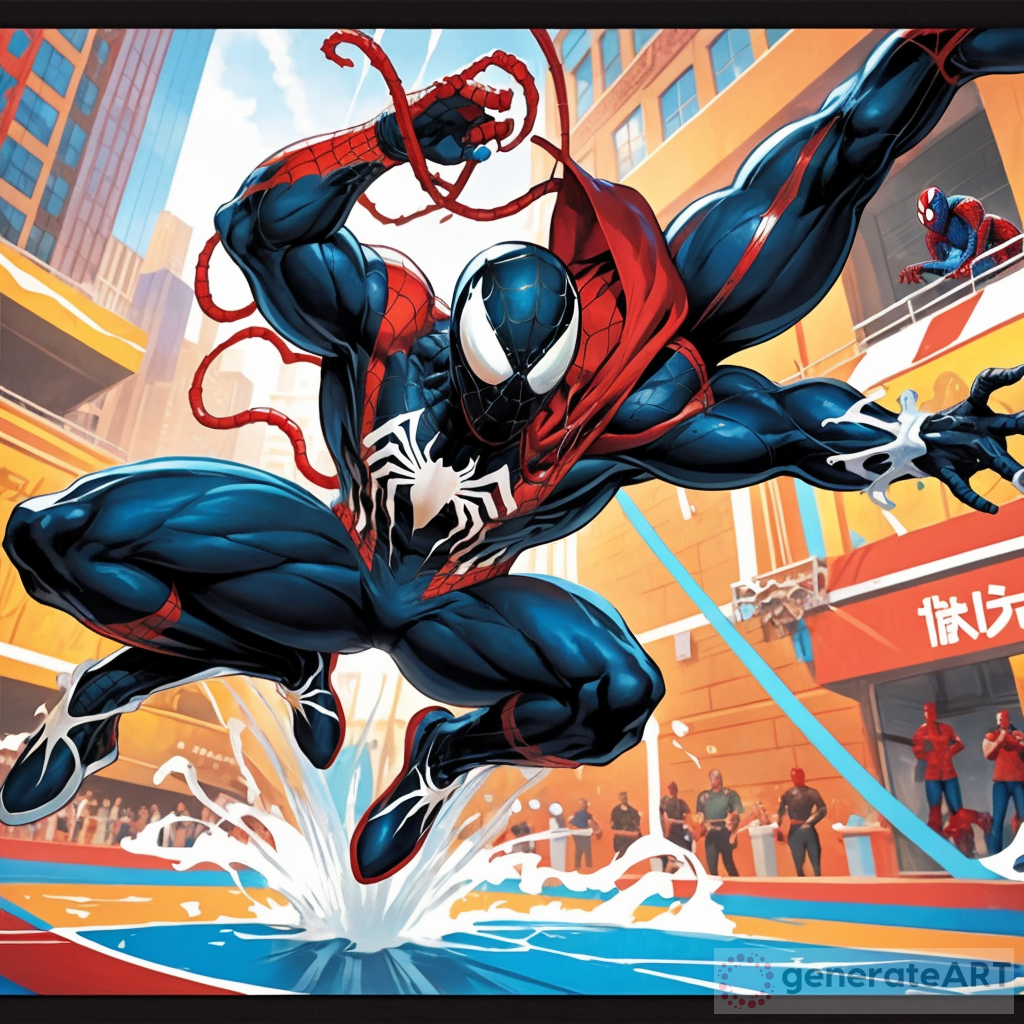 Venom Dunking on Spider-Man Battle