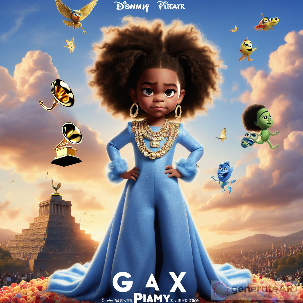 Blue Ivy Grammy Pixar Movie Poster