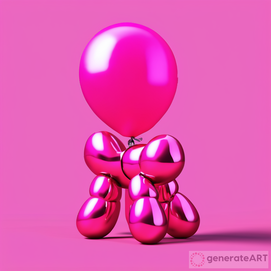 Exploring Balloon Dog Pink AI Artwork