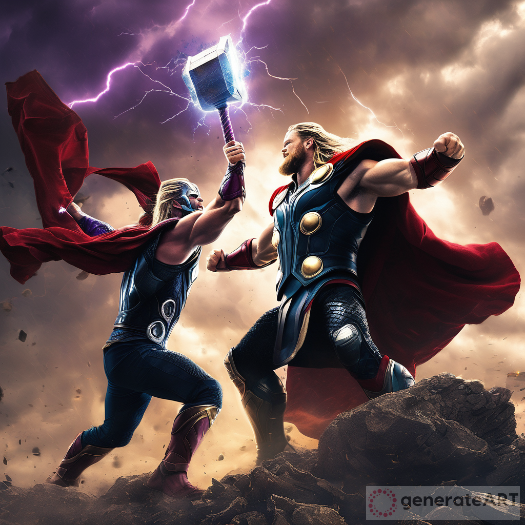 Thor vs Thanos: Battle of the Gods