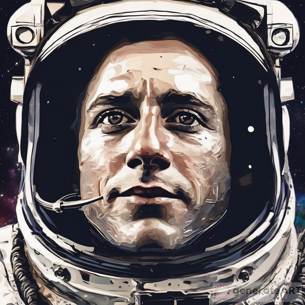 AI Art: First Man On The Moon