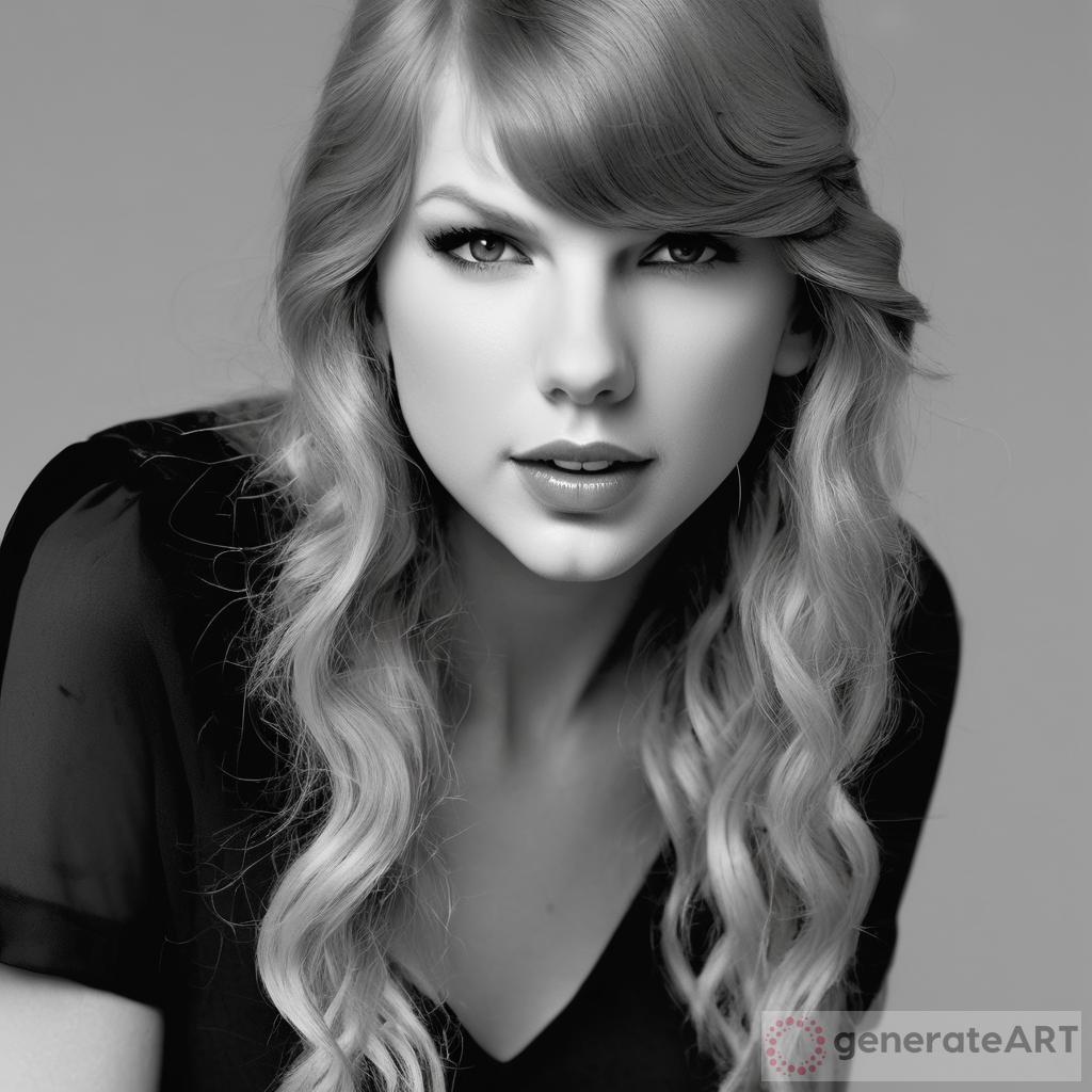 Taylor Swift Black And White Photoshoot | GenerateArt