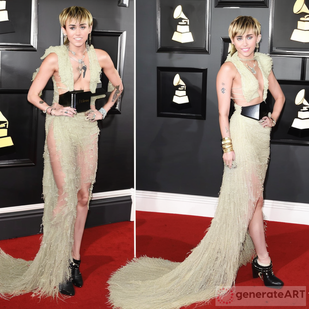 Miley Cyrus Grammys Red Carpet Fashion Icon