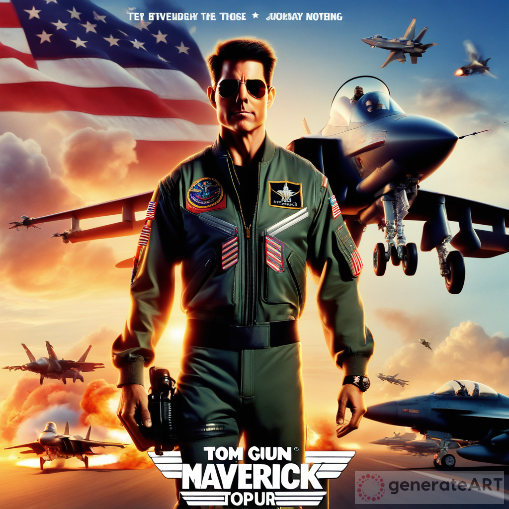 Tom Cruise Top Gun Maverick Pixar Movie Poster Mashup