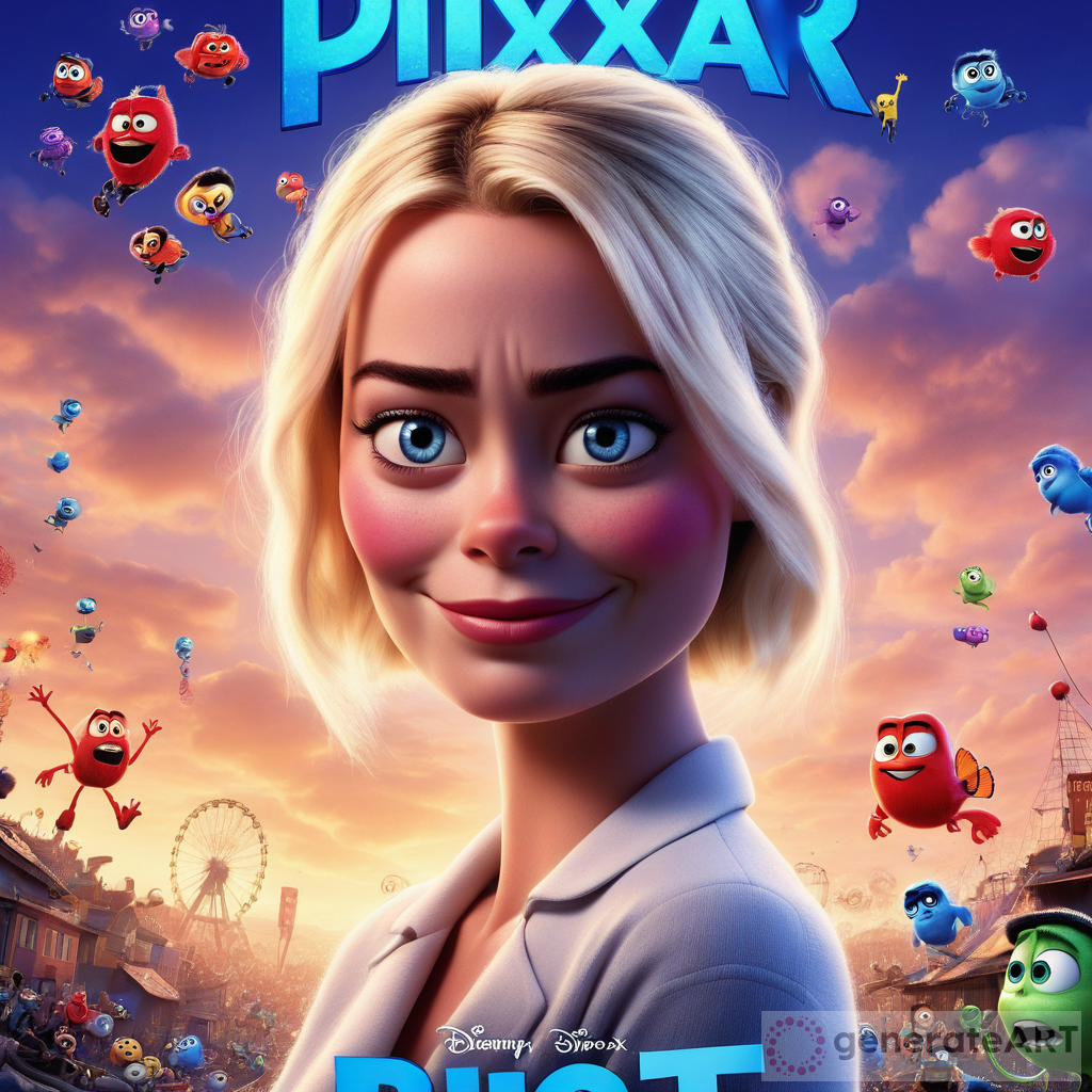 Margot Robbie Pixar Movie Poster