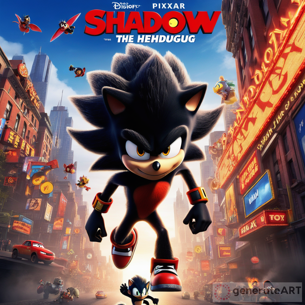 Shadow the Hedgehog Pixar Movie Poster