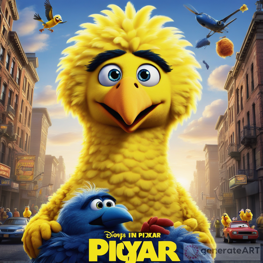 Big Bird Pixar Movie Poster