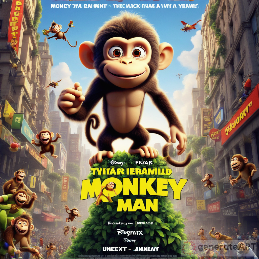 Exciting Pixar Movie Poster: Monkey Man