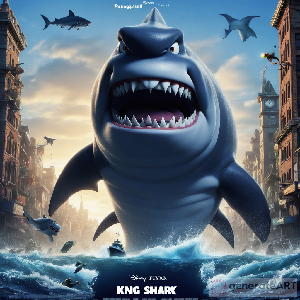 King Shark Pixar Movie Poster Art