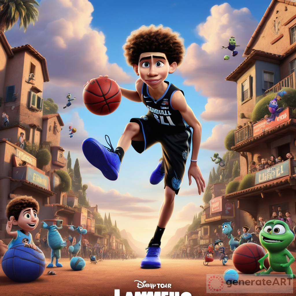 Lamelo Ball Pixar Movie Poster