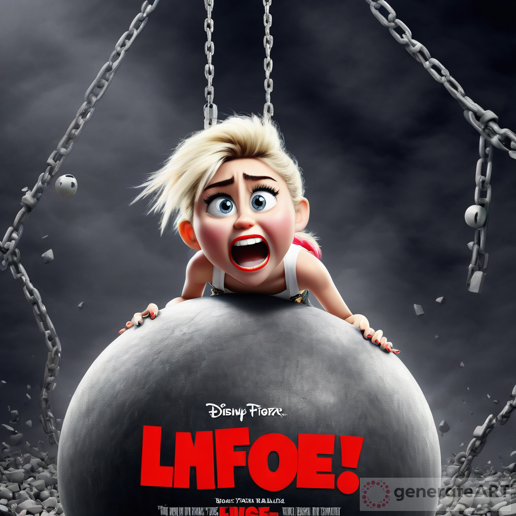 Miley Cyrus Wrecking Ball Pixar Fan Art Mashup