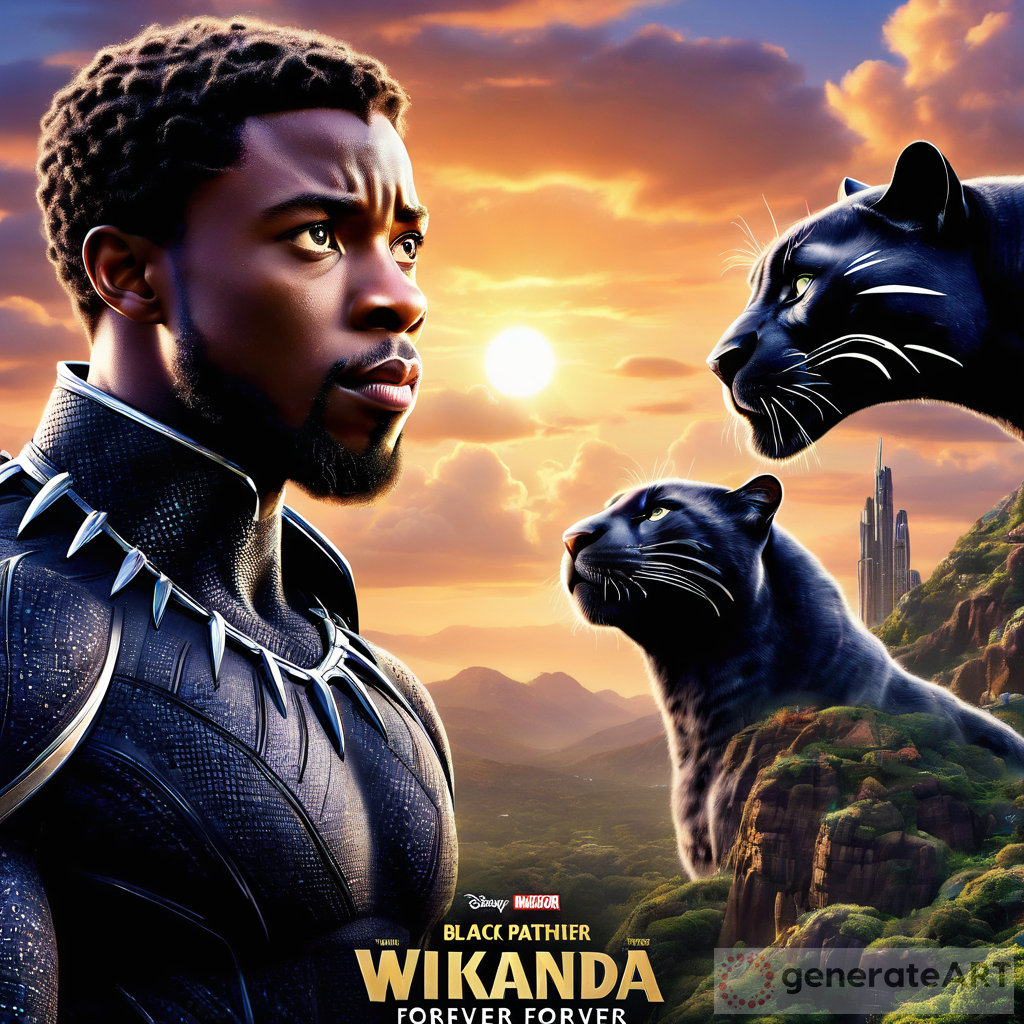 Black Panther Wakanda Forever Pixar Movie Poster