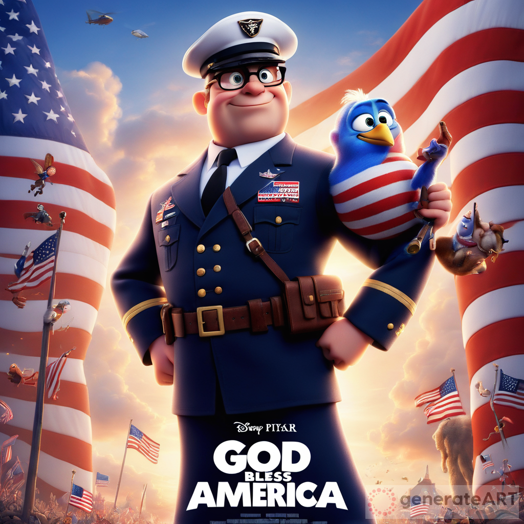 Pixar Movie Poster: God Bless America