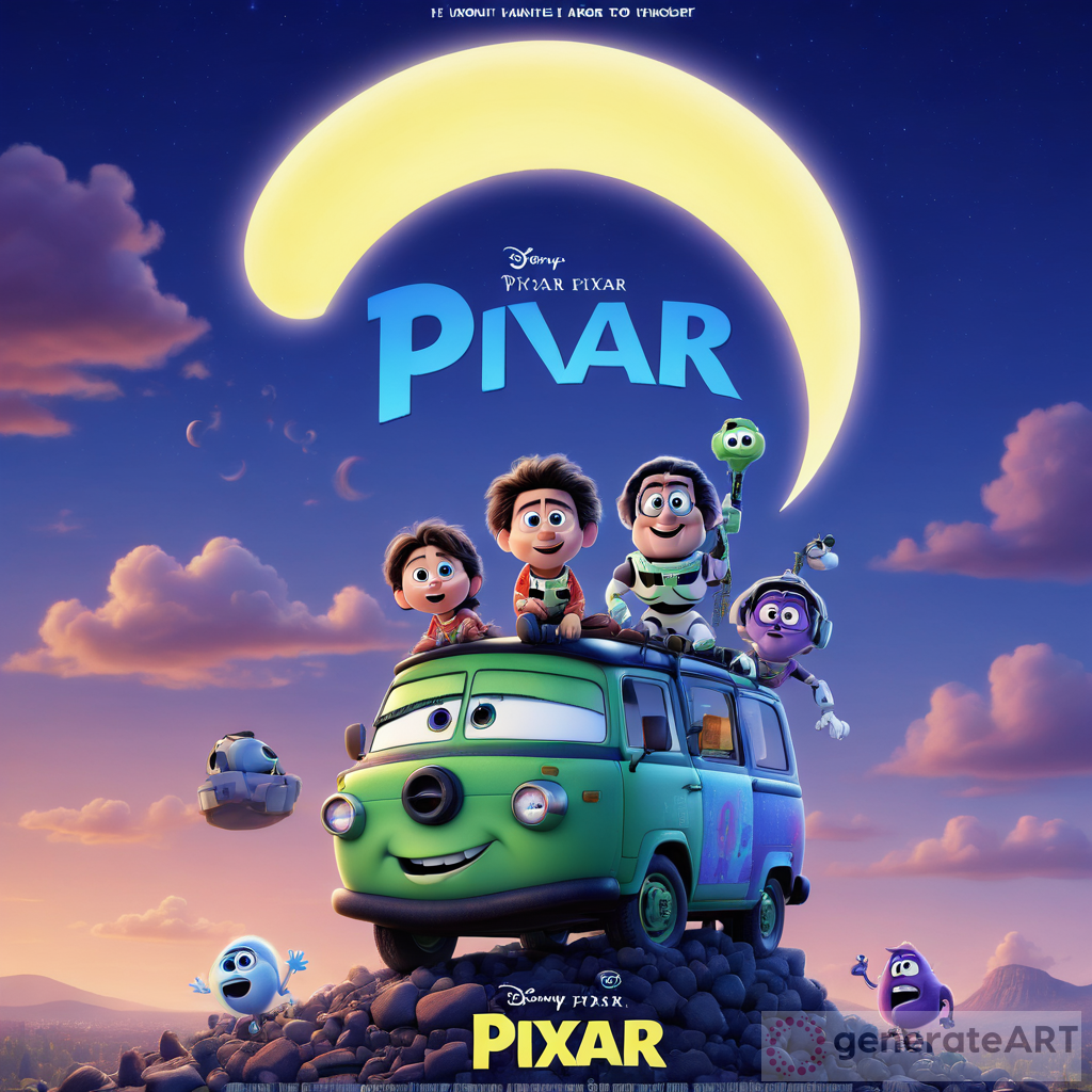 Enchanting Half Moon Pixar Movie Poster