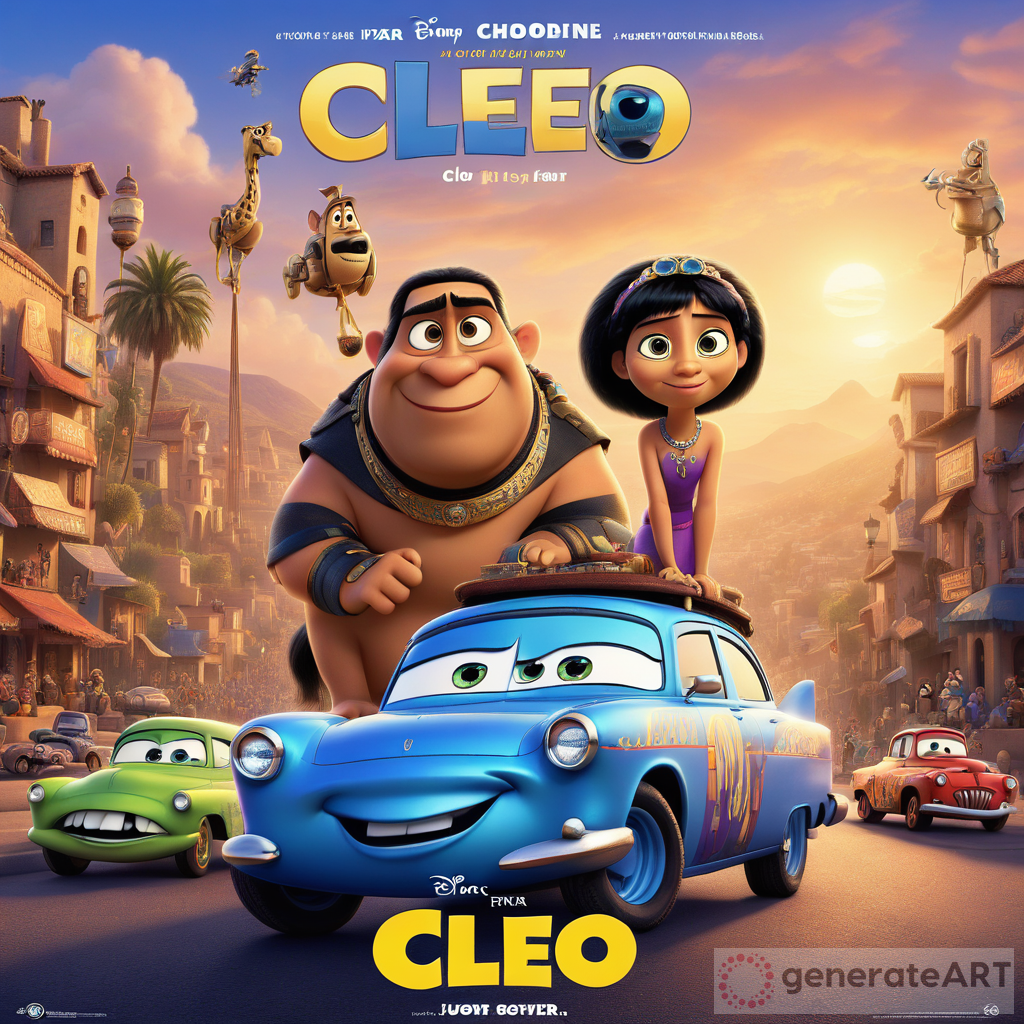 Vibrant Cleo Car Pixar Movie Poster Concept | GenerateArt