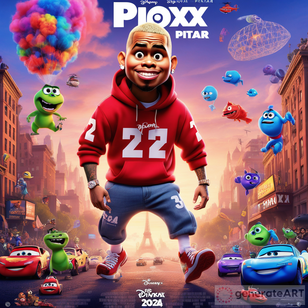 Chris Brown 2024 Pixar Movie Poster