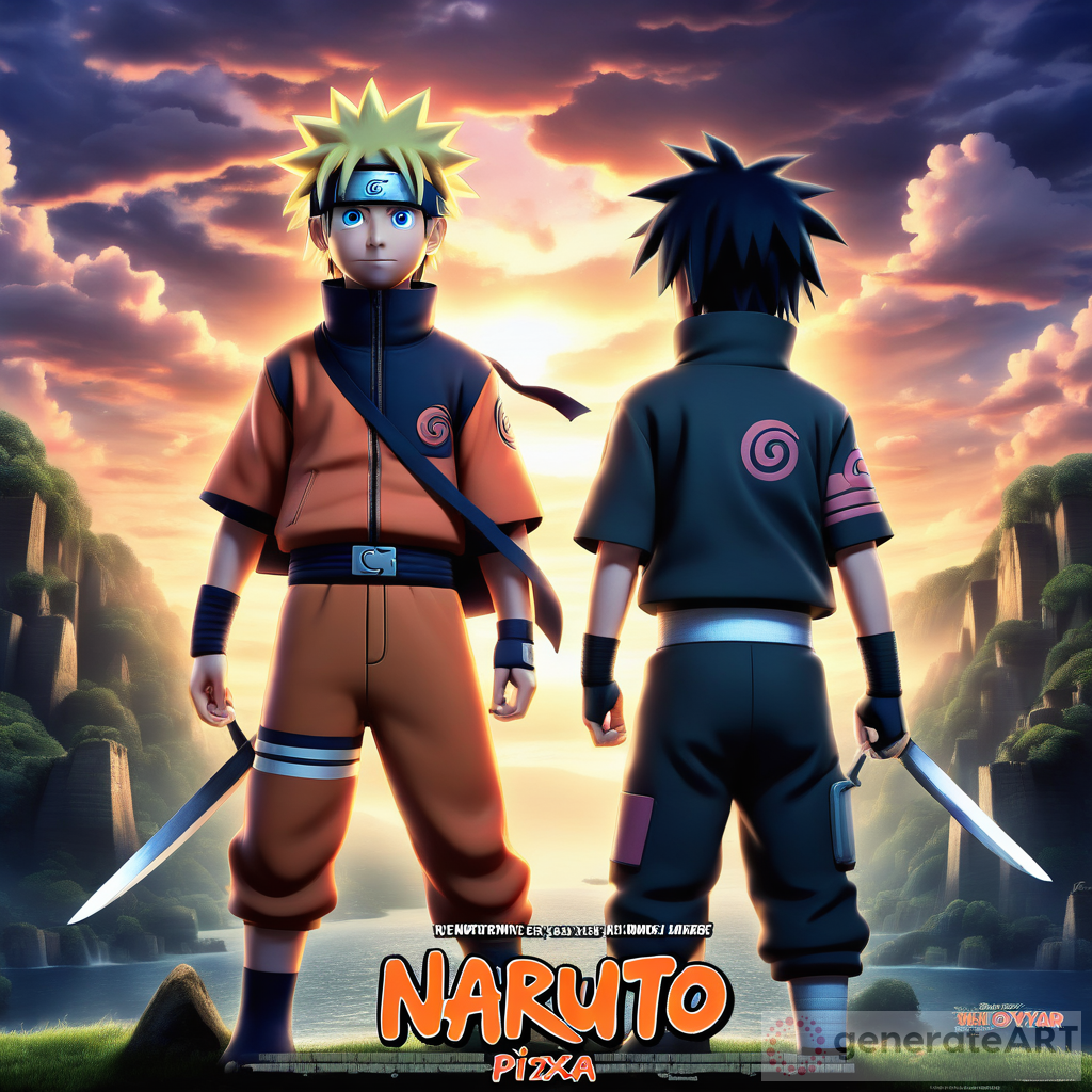 Naruto Sasuke Wallpaper Pixar Movie Poster