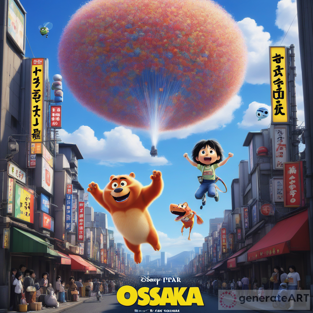 Osaka Anime Pixar Movie Poster