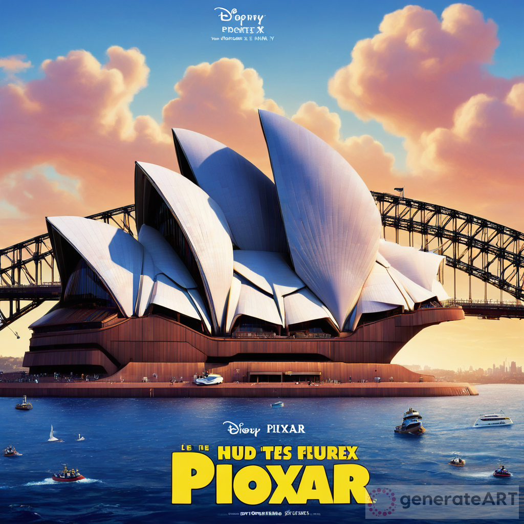 Sydney Opera House Pixar Poster Art