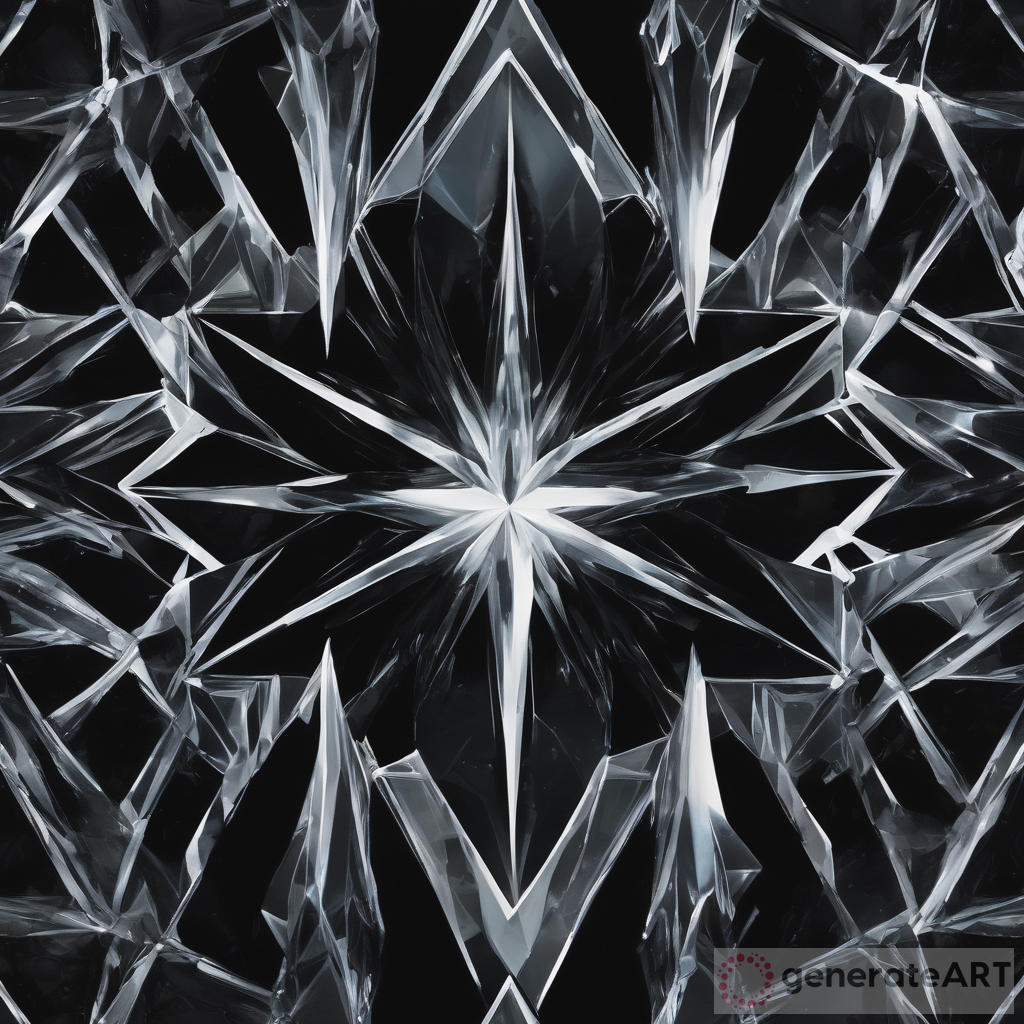 Mesmerizing Black Ice Crystal Display