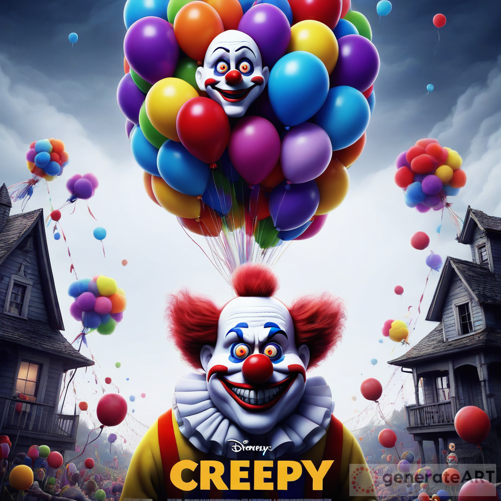 Creepy Clown Pixar Movie Poster