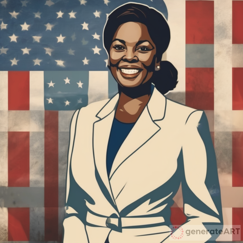 Empowering Election Poster: African American Female Candidate