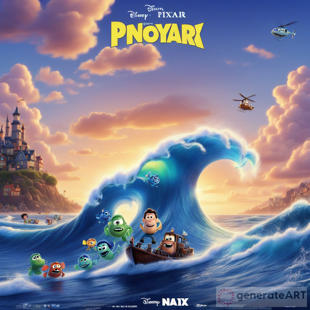 Pixar's Cartoon Wave Movie Poster