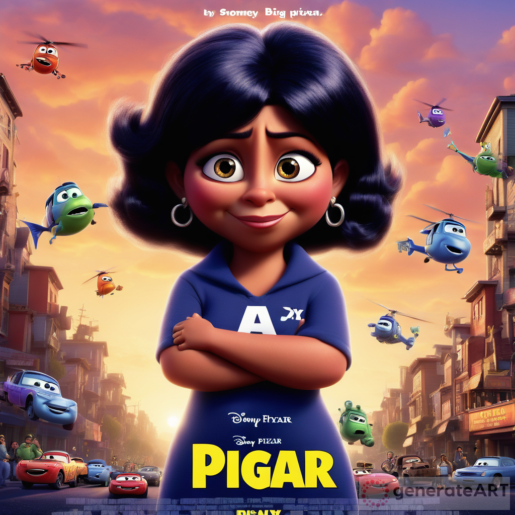 Big Ang Young Pixar Movie Poster