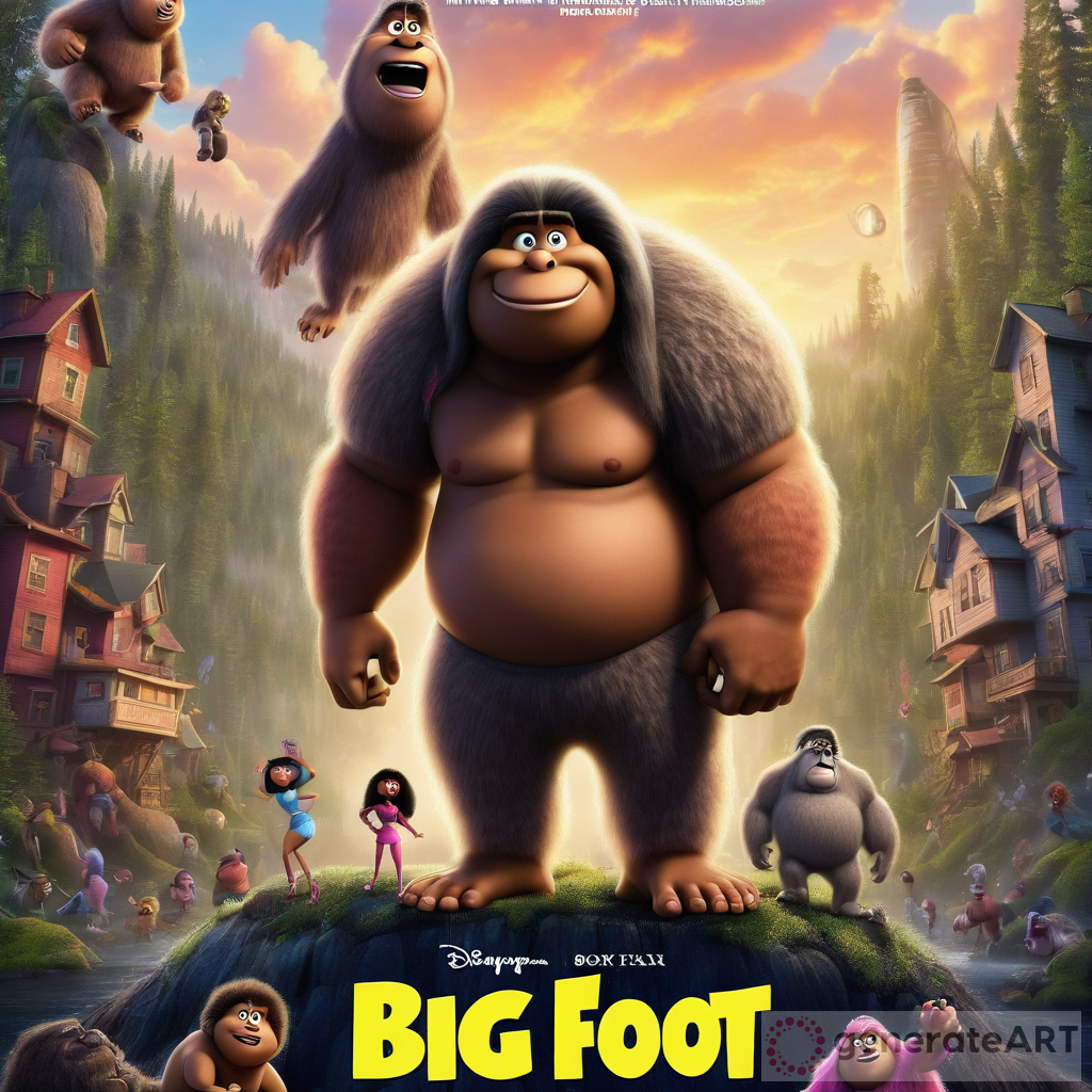 Nicki Minaj & Pixar Bigfoot Movie Poster