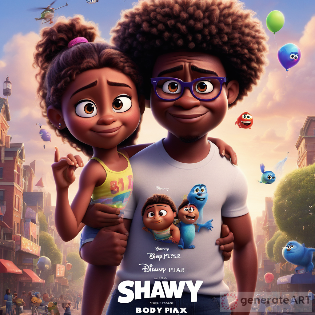 Shawty Bae Body Pixar Movie Poster