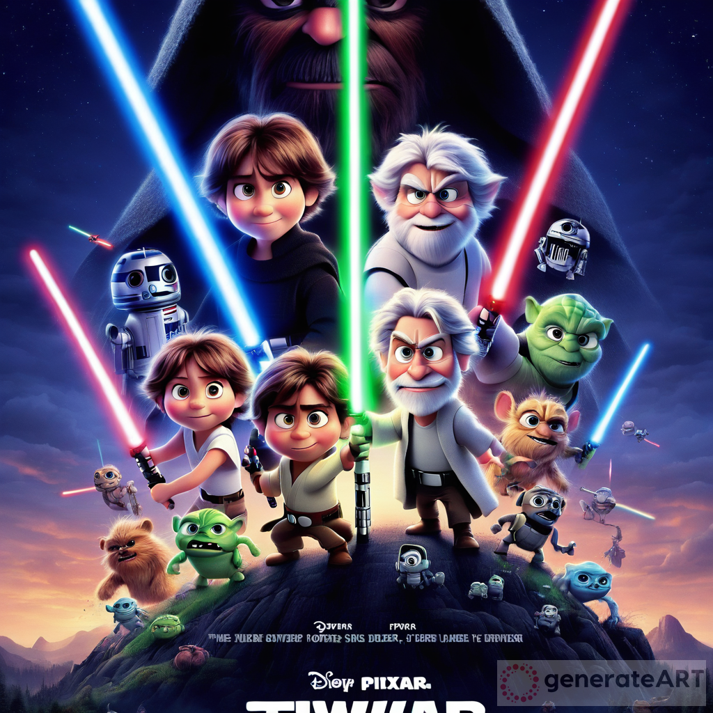 Light Saber Pixar Movie Poster