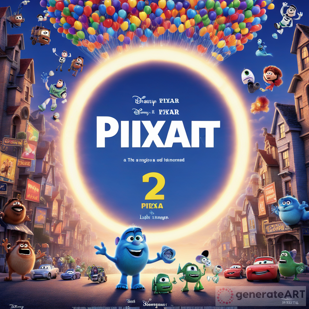 Captivating Light: Pixar Movie Poster